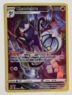 Chandelure TG04/TG30 Pokemon TCG Lost Origin Trainer Gallery Holo LP - Image 1
