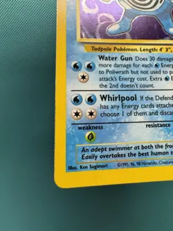 Pokemon TCG Poliwrath Holo Rare Base Set (1999) 13/102 WOTC Condition MP - Image 4