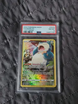 Snorlax TG10/TG30 Pokemon Lost Origin TG Holo SWSH11 English NM PSA 8 - Image 1