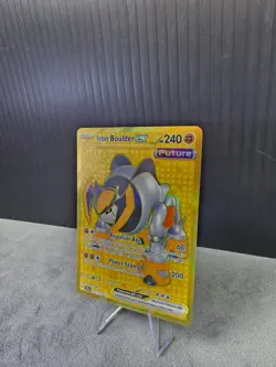 Iron Boulder EX 217/162 Temporal Forces Hyper Rare Gold Full Art Pokemon TCG NM - Image 2