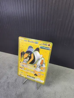 Iron Boulder EX 217/162 Temporal Forces Hyper Rare Gold Full Art Pokemon TCG NM - Image 3