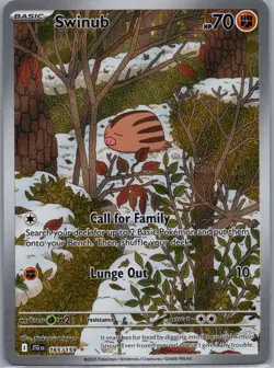 Swinub 165/159 SV09: Journey Together Pokemon TCG Illustration Rare NM - Image 1