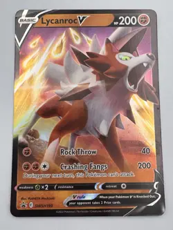 Lycanroc V Holofoil Ultra Rare - SWSH07 Evolving Skies 091/203 - Pokemon TCG LP - Image 2