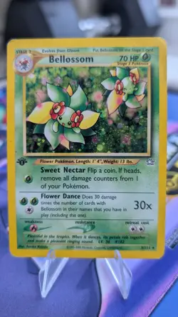 Pokemon TCG Bellossom Neo Genesis 3/111 Holo 1st Edition Holo Rare LP - Image 1