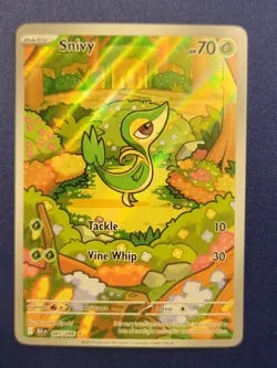 Pokemon TCG Snivy 087/086 Sv: Black Bolt Holo Illustration Rare Near Mint - Image 1