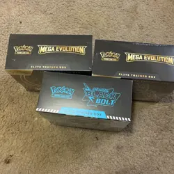 Pokemon Mega Evolution/ Black Bolt ETB SEALED New LOT X3 - Image 2