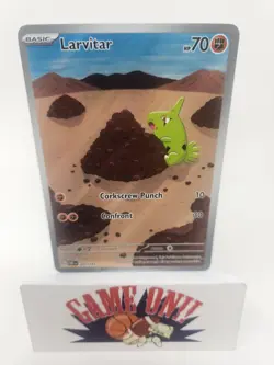 Pokemon TCG Obsidian Flames Larvitar #203/197 Illustration Rare NM BUF - Image 1
