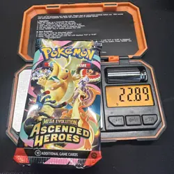 Pokemon TCG Ascended Heroes Heavy 22.89g Sealed Single Booster Pack - Image 1