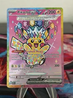 Pokemon Pikachu ex 277/217 Ascended Heroes Special Illustration Rare! - Image 1