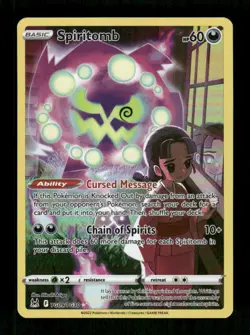 Pokemon Spiritomb Ultra Rare SWSH11: Lost Origin Trainer Gallery TG09/TG30 NM - Image 1