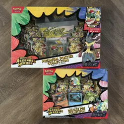Pokemon TCG Poster & First Partner Pin Collection Ascended Heroes New & Sealed - Image 1