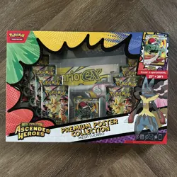 Pokemon TCG Poster & First Partner Pin Collection Ascended Heroes New & Sealed - Image 2