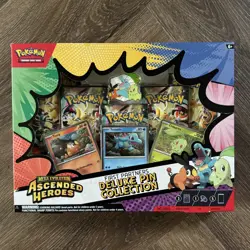 Pokemon TCG Poster & First Partner Pin Collection Ascended Heroes New & Sealed - Image 3