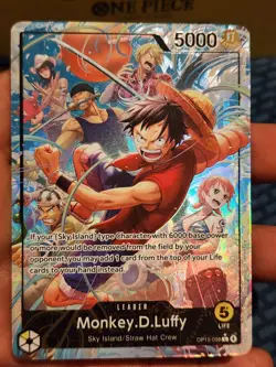 Monkey D Luffy OP15-098 Alt Art English Adventure On Kami's Island One Piece - Image 2