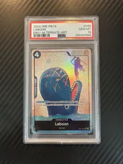 PSA 10 Laboon EB01-048 Alternate Art Foil Super Rare One Piece 2024 - Image 1