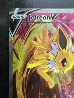 Pokemon Alt Art Jolteon v SWSH183 Sword & Shield Holo Black Star Promo (NM) - Image 2