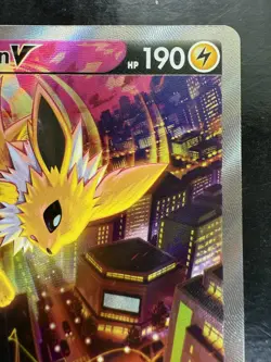 Pokemon Alt Art Jolteon v SWSH183 Sword & Shield Holo Black Star Promo (NM) - Image 3