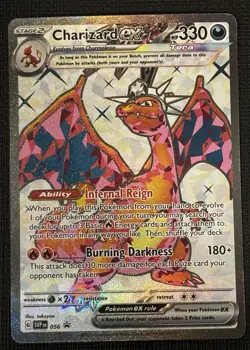 2023 POKEMON SCARLET & VIOLET CHARIZARD EX 056 BLACK STAR PROMO - Image 1