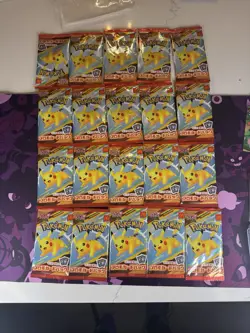 X20 McDonald's Pokemon Pikachu Booster Pack Sealed US SELLER Japanese 2025 - Image 1