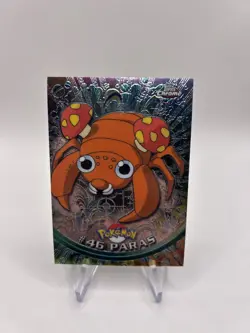 1999 Paras Topps Chrome #46 Holo Pokemon TV Animation Edition Series 1 - Image 1