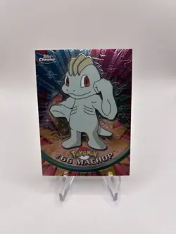 Pokemon 2000 Topps Chrome TV Animation #66 Machop - Image 1
