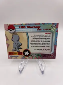 Pokemon 2000 Topps Chrome TV Animation #66 Machop - Image 2
