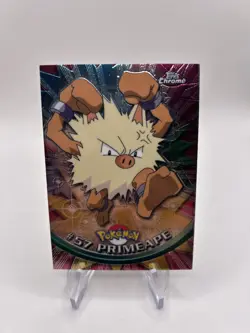 2000 Topps Chrome Pokemon: Primeape #57 - NM - Image 1