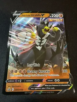 Single Strike Urshifu V SWSH106 NM Full Art Ultra Rare Promo! Free Shipping - Image 1