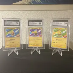 2024 POKEMON INDONESIAN PIKACHU # 101, 154, AND 155 IN BATIK SHIRT CGC10 - Image 1