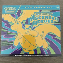 Pokemon Mega Evolution Ascended Heroes ETB elite trainer box sealed in hand - Image 1
