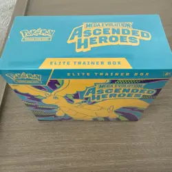Pokemon Mega Evolution Ascended Heroes ETB elite trainer box sealed in hand - Image 2