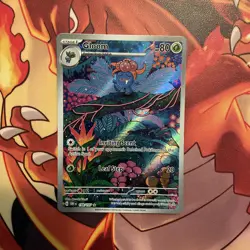 Gloom 198/197 Illustration Rare Holo NM Pokemon TCG SV03: Obsidian Flames IR AR - Image 2