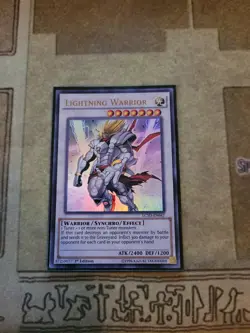YUGIOH LIGHTNING WARRIOR LC5D-EN042 ULTRA 1ST ED NM - Image 1