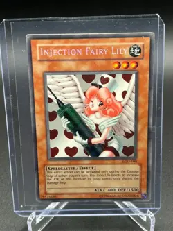 Yugioh TCG Injection Fairy Lily LOD-100 Secret Rare LP - Image 1