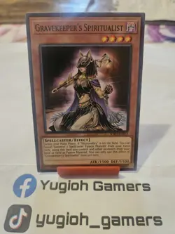 Yu-Gi-Oh Gravekeeper's Spiritualist SOFU 1st Edition Common Light Played - Image 1