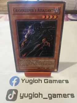 Yu-Gi-Oh Gravekeeper's Assailant PGD 1st Edition Common Heavy Played - Image 1