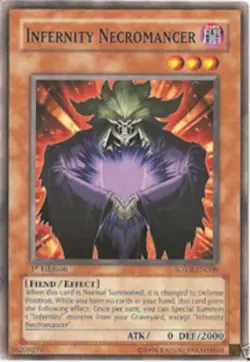 Infernity Necromancer - SOVR-EN008 - Common - Unlimited Edition - Moderately Pla - Image 1