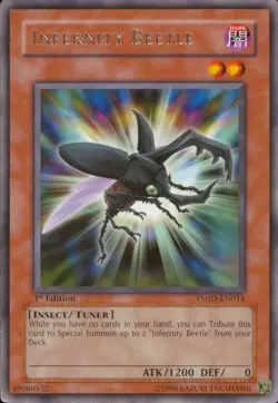 1x (NM) Infernity Beetle - TSHD-EN014 - Rare - 1st Edition YuGiOh - Image 1