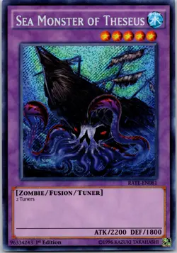 Sea Monster of Theseus RATE-EN081 1st Edition Secret Rare LP - Image 1