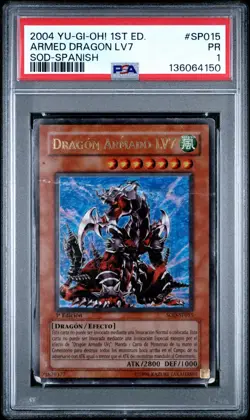 Yu-Gi-Oh Armed Dragon LV7 SOD-SP015 1st Edition Ultra Rare NM Spanish Version - Image 1