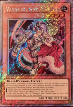Vanquish Soul Pantera - RA04-EN044 - Platinum Secret Rare - 1st Edition YuGiOh - Image 1