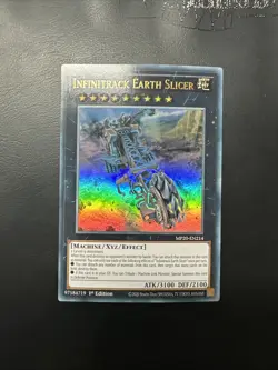 YUGIOH INFINITRACK EARTH SLICER ULTRA RARE MP20-EN214 1ST EDITION - Image 1