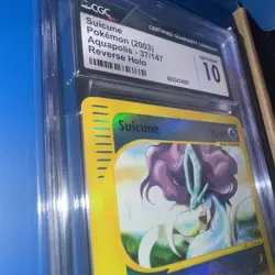 Suicune 37/147 Reverse Holo Aquapolis CGC 10 Gem Mint Pokemon Card LOW POP 🔥 - Image 2