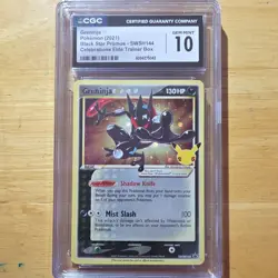 Pokemon CGC 10 Gem Mint Greninja Star Promo Holo SWSH144 Sword & Shield Card - Image 1