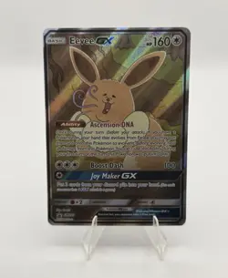 Eevee GX SM233 Black Star Promo Full Art Holo Pokemon Card Raw NM - Image 1