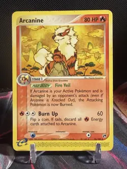 Arcanine 15/100 Series EX Sandstorm Non-Holo Rare Card Near Mint Condition - Image 1