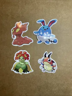 Small Pokemon Bundle Holo Trainer Cards, Loose Dividers, & Sticker Set TCG - Image 2