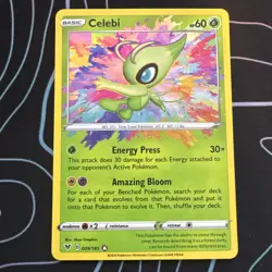 Celebi Holo Pokemon TCG Card 009/185 Vivid Voltage Amazing Rare NM Condition - Image 1