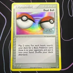 Trainer Dual Ball 78/100 EX Crystal Guardians Pokemon Card NM Reverse Holo - Image 1