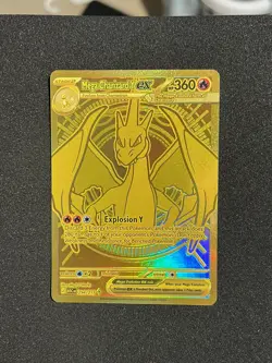 Pokemon Mega Charizard Y EX Hyper Rare 294/217 Ascended Heroes Card - Image 1